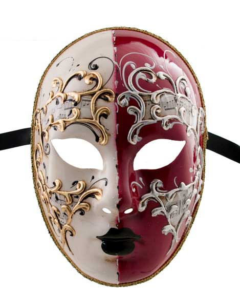 Masque Venitien de déguisement Noir et Dore Volage Carnaval Venise 1875